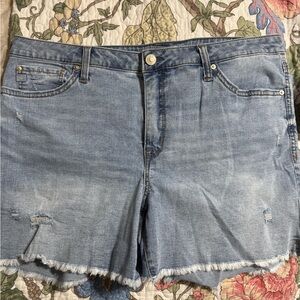 Seven7 Light Blue Jean Shorts